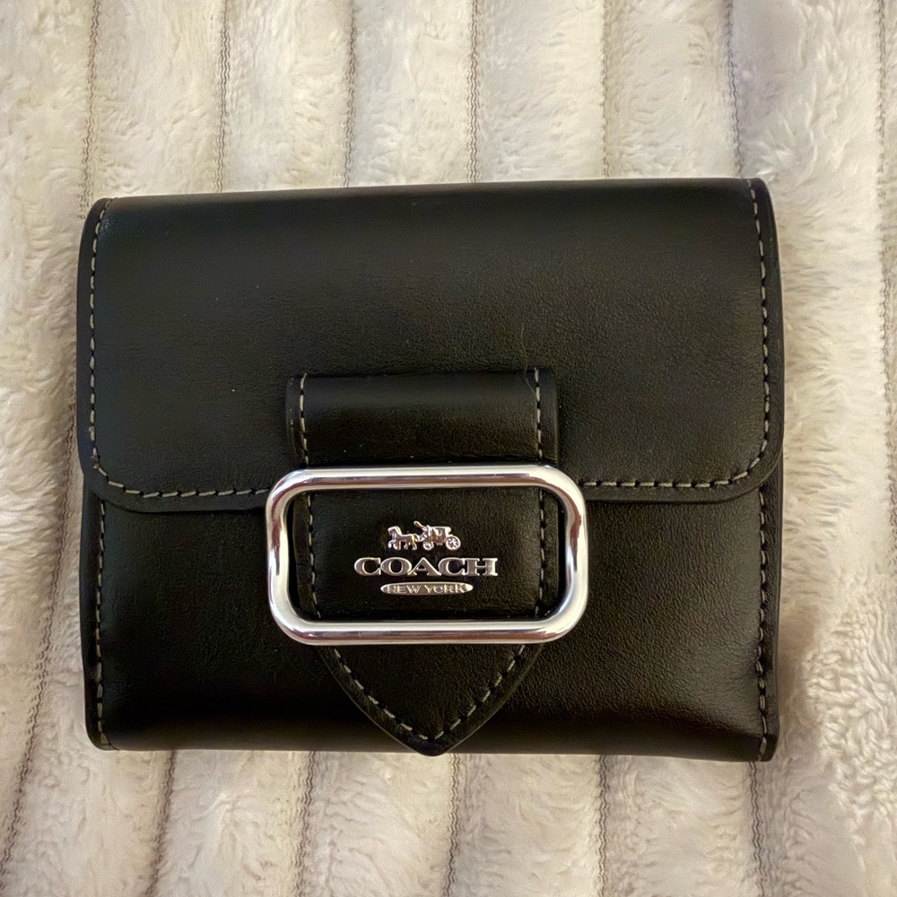 Coach Black Leather Morgan wallet